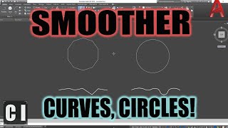 AutoCAD How to Smooth Curves Circles Polylines  Easy Fix Viewres Command  2 Minute Tuesday [upl. by Llenrub90]