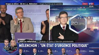 La déclaration de JL Mélenchon suite au Premier Tour [upl. by Nobie]