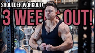 Huge Shoulder Workout  Prep Ep 9 [upl. by Pike]