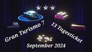 Ps5 Gran Turismo 7 33 Tagesticket September 2024 einlösen in 4K60fps [upl. by Crescentia]