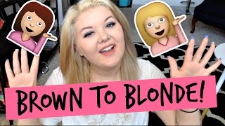 BOXDYE BROWN HAIR TO BLONDE  HOW TO AT HOME [upl. by Neri]