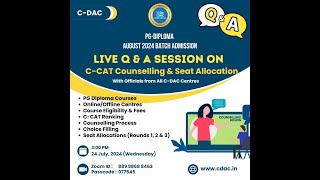 QampA Session on CCAT Counselling and Seat Allocation Aug 2024 [upl. by Gavin]