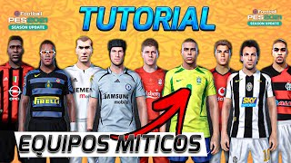 El MEJOR PARCHE de PES 2021 con TODOS LOS EQUIPOS MITICOS  TUTORIAL quotPATCH CLASSIC LEGENDSquot [upl. by Sucram]