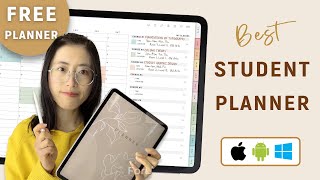 Best Student Digital Planner  FREE Goodnotes Student Planner [upl. by Werna]