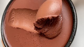 3Ingredient Chocolate Mousse „Mousse au Chocolat“ Made with Red Wine 🤯 vegan recipes [upl. by Dasya884]