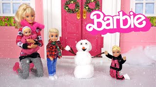 Barbie Family Toddler Dolls Morning Routine amp Holiday Traditions [upl. by Naujak92]