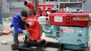 Installation details of Selfpriming Diesel Fire Pump Set  Better Technology CO LTD [upl. by Sprague653]