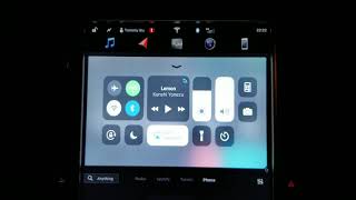 Iphone mirroring on Tesla Model S  Using Waze and music play [upl. by Nov]