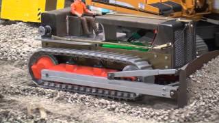 Caterpillar dozer working at the sieving site [upl. by Daniels]