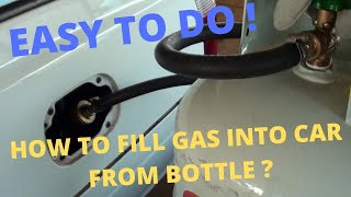 How To Decant Gas Into A LPG Car From A Gas Bottle [upl. by Venditti]