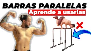 Cómo entrenar con BARRAS PARALELAS  Los 5 Ejercicios más importantes  Galvistrainer [upl. by Adnirim]