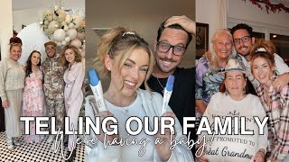 Telling Our Family Were having a Baby  Pregnancy Vlog [upl. by Jamnis]