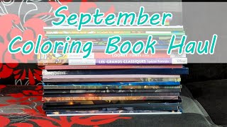 September Coloring Book Haul  2023 [upl. by Edmonda]