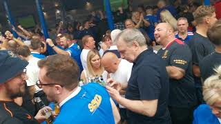 Rangers fans celebrate the 10 victory over Celtic in the Louden Tavern  Im feeling it [upl. by Othello]