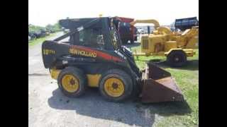 New Holland LS170 Skidsteer Operation [upl. by Zizaludba399]