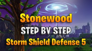 How To Build Stonewood Storm Shield Defense 5  Step By Step [upl. by Boff]