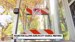 Judge issues preliminary injunction for gunfree zone at Flint City Hall [upl. by Dora]