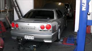 R34 GTT Tuning with Nistune Software [upl. by Onairpic]