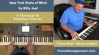 New York State of Mind Billy Joel Free Tutorial [upl. by Adiam]