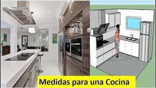 Cómo DISEÑAR Tu COCINA  Medidas y Tips para la Construcción [upl. by Eitten]