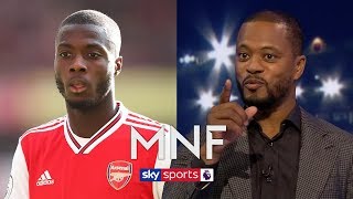 Patrice Evra reveals how Nicolas Pepe can kickstart his Arsenal career  MNF [upl. by Theodosia]