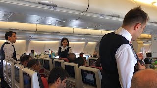 Turkish Airlines Airbus A330300 Economy Class Flight Istanbul to Amsterdam [upl. by Erdnaet]