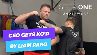 Boxing World Champion Liam Paro trains with Step One CEO liamparo [upl. by Clintock]