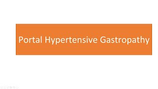 Portal Hypertensive Gastropathy [upl. by Naliorf934]