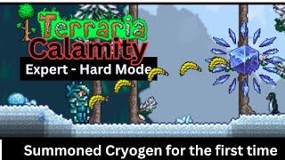 Terraria Calamity Gameplay Highlights  Facing Cryogen for the first time [upl. by Itsud]