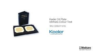 Keeler 24 Plate Ishihara Colour Test 2206 P 1016 [upl. by Milford181]