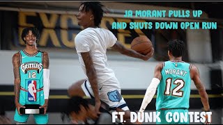 JA MORANT PULLS UP TO OPEN RUN SHUTS DOWN GYM WITH MONSTER DUNKS 🍿🎥 [upl. by Dat]