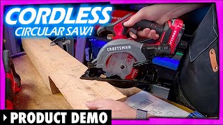 Craftsman V20 Circular Saw cuts easily for wirefree portable onthe go building projects [upl. by Dao]