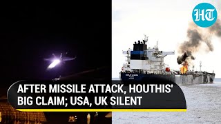 Houthis Big Allegation Against USA UK After Missile Attack Burns Indian Crew Ship Key Oil Site… [upl. by Euqinorev]