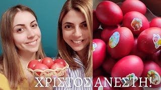 Greek Easter traditions  Red eggs [upl. by Vina]