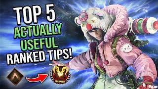 Top 5 ACTUALLY USEFUL Ranked Tips for Apex Legends Season 23 Guide [upl. by Verena]