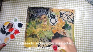 CUADROS CON SERVILLETAS DE DECOUPAGE [upl. by Nuahsyt]