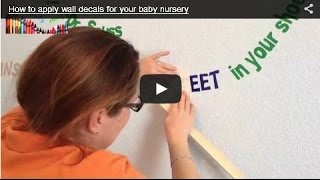 Dr Seuss wall decals How to apply dr seuss wall decals for your baby nursery HD [upl. by Orran547]