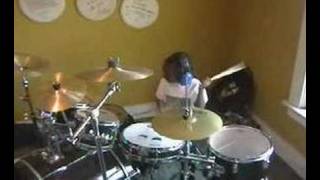 cedric evens jr drum solos 5 year old drummer p1 [upl. by Halley]