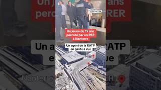 Un jeune de 19 ans percuté par un RER à Nanterre [upl. by Fairfax152]