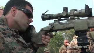 USMC Scout Sniper Combat Marksmanship  M40A5 Sniper Rifle [upl. by Akemal]