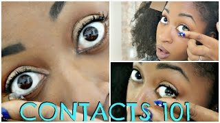 Contact Lenses For Beginners  How To Wear Remove Clean Store Freshlook Colorblends Contacts ☆ [upl. by Shirleen]