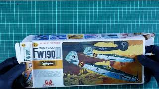 Hasegawa 172 Focke Wulf 190D Model Kit unboxing joke test [upl. by Heindrick]