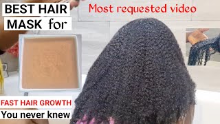 BEST HAIR MASK FOR FAST HAIR GROWTHHOMEMADE DEEP CONDITIONERPROTEIN TREATMENTNATURAL HAIR4C HAIR [upl. by Cobb]