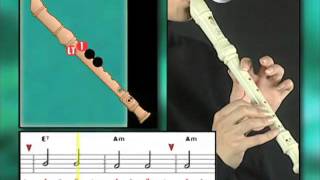 Ex004 How to Play Recorder  Recorder Lessons for Beginners [upl. by Mozart]