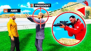 das ATTENTAT auf den PRÄSIDENT in GTA 5 [upl. by Anawait660]