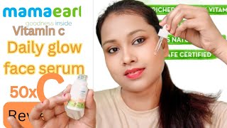 Mamaearth vitamin c daily glow face serumturmeric amp vitamin c best face serum [upl. by Fletch]