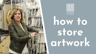 How to Store Artwork  Home Staging Warehouse [upl. by Ambert688]