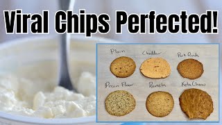 One or Two Ingredient Cottage Cheese ChipsCrackers Perfected  Consistent Results Every Time [upl. by Silsbye]