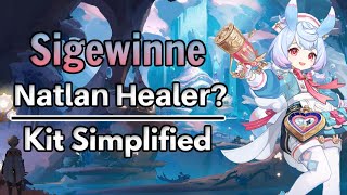 Sigewinne HealerSub Support Gameplay amp Kit Explained Simplified  Genshin Impact 47 [upl. by Obelia]