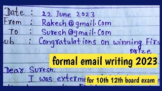 how to write Email 2023 ।।Formal email writing in english  Email writing formal in English [upl. by Gibbon]